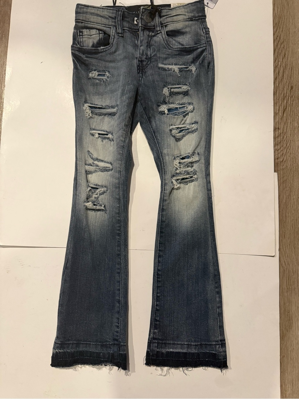 Jordan Craig /Kids' Distressed Stacked Denim